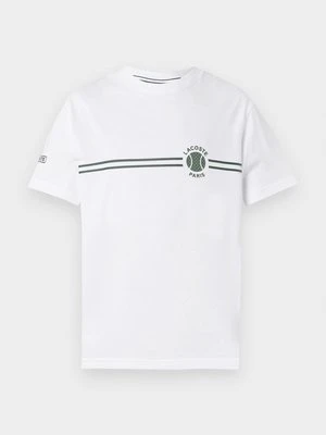 Zdjęcie produktu T-shirt z nadrukiem Lacoste biały