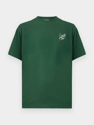 T-shirt z nadrukiem Lacoste zielony
