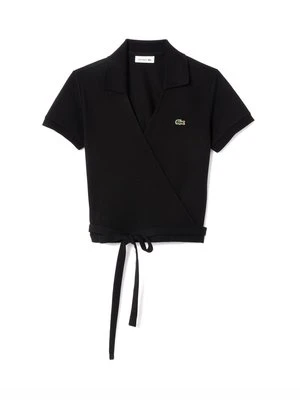 Zdjęcie produktu T-shirt z nadrukiem Lacoste antracytowy