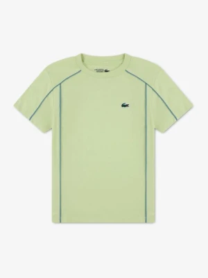 T-shirt z nadrukiem Lacoste jasnozielony