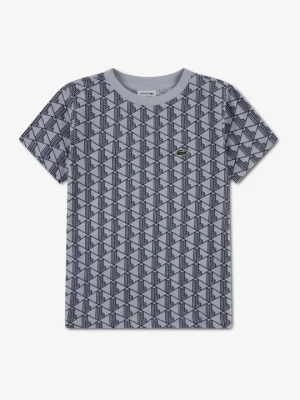 T-shirt z nadrukiem Lacoste szary