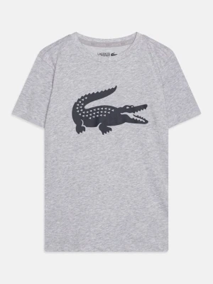 T-shirt z nadrukiem Lacoste szary