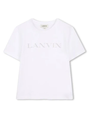 T-shirt z nadrukiem Lanvin biały