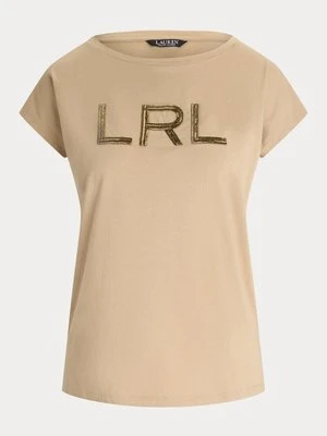 T-shirt z nadrukiem Lauren Ralph Lauren