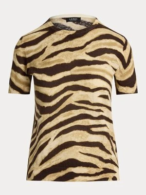 T-shirt z nadrukiem Lauren Ralph Lauren