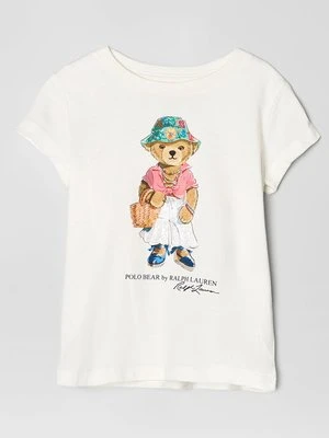 T-shirt z nadrukiem Lauren Ralph Lauren