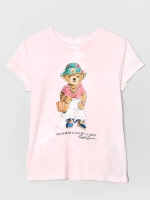 T-shirt z nadrukiem Lauren Ralph Lauren