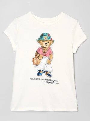 T-shirt z nadrukiem Lauren Ralph Lauren