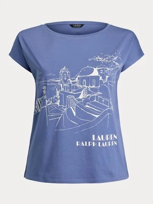 T-shirt z nadrukiem Lauren Ralph Lauren Woman