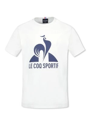 T-shirt z nadrukiem Le Coq Sportif biały