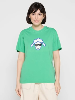 T-shirt z nadrukiem Le Mont Saint Michel zielony