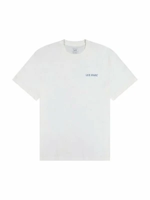 T-shirt z nadrukiem Lee mleczny