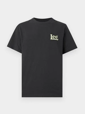 T-shirt z nadrukiem Lee czarny