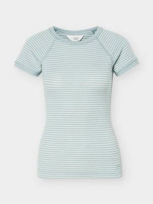 T-shirt z nadrukiem Lee zielony