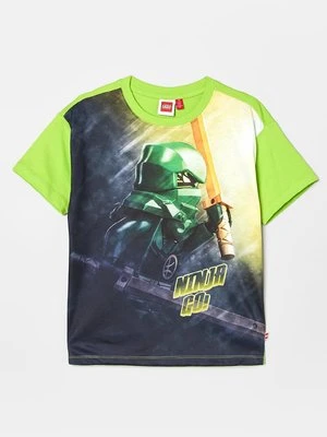 T-shirt z nadrukiem LEGO jasnozielony