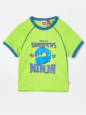 T-shirt z nadrukiem LEGO jasnozielony