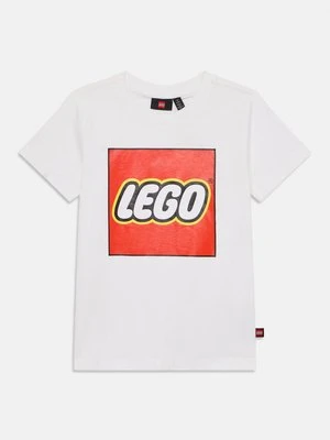 T-shirt z nadrukiem LEGO biały