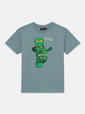 T-shirt z nadrukiem LEGO zielony