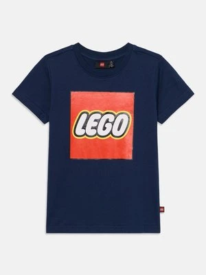 T-shirt z nadrukiem LEGO granatowy