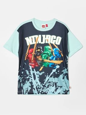 T-shirt z nadrukiem LEGO zielony