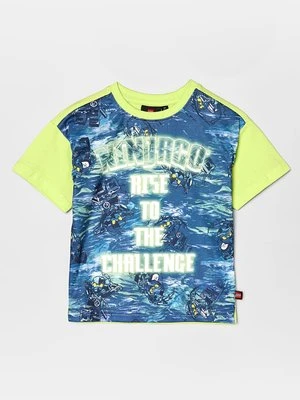 T-shirt z nadrukiem LEGO zielony