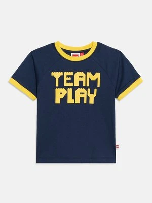 T-shirt z nadrukiem LEGO granatowy