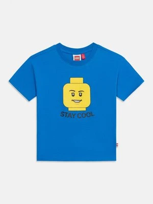 T-shirt z nadrukiem LEGO niebieski