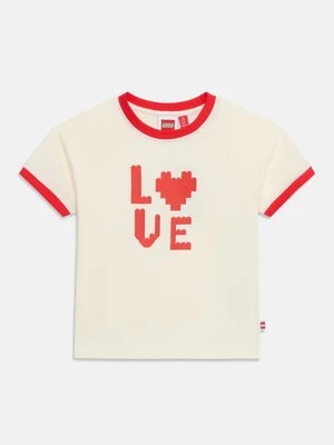 T-shirt z nadrukiem LEGO mleczny