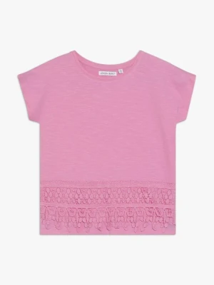 T-shirt z nadrukiem LEMON BERET różowy