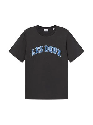 T-shirt z nadrukiem Les Deux antracytowy