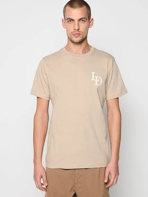 T-shirt z nadrukiem Les Deux piaskowy