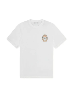 T-shirt z nadrukiem Les Deux biały
