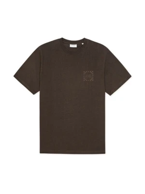 T-shirt z nadrukiem Les Deux ciemnobrązowy