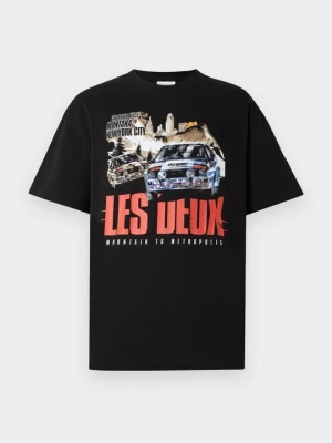 T-shirt z nadrukiem Les Deux czarny