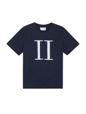 T-shirt z nadrukiem Les Deux granatowy