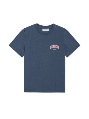 T-shirt z nadrukiem Les Deux granatowy