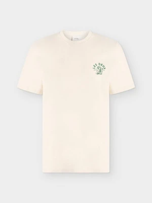 T-shirt z nadrukiem Les Deux mleczny