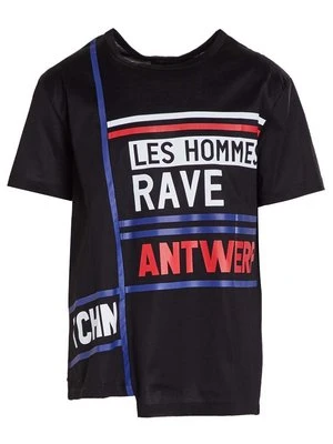 T-shirt z nadrukiem LES HOMMES