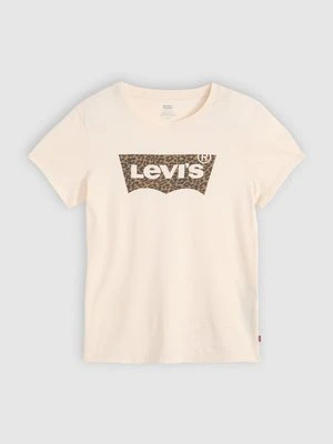 T-shirt z nadrukiem Levi's mleczny