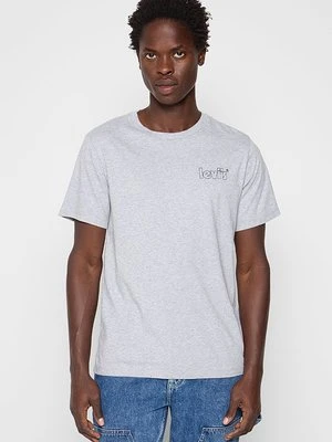 T-shirt z nadrukiem Levi's szary