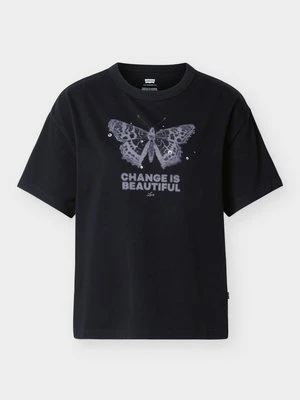 T-shirt z nadrukiem Levi's antracytowy