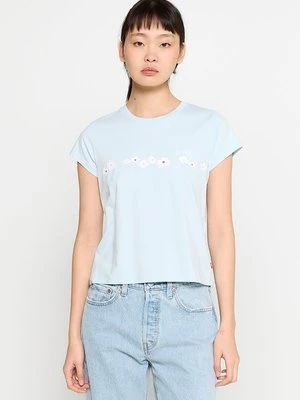 T-shirt z nadrukiem Levi's jasnoniebieski