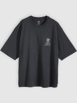 T-shirt z nadrukiem Levi's czarny