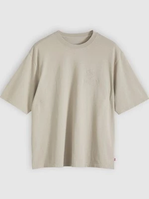 T-shirt z nadrukiem Levi's khaki