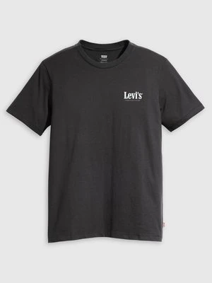 T-shirt z nadrukiem Levi's czarny