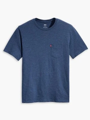 T-shirt z nadrukiem Levi's niebieski