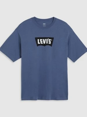 T-shirt z nadrukiem Levi's niebieski