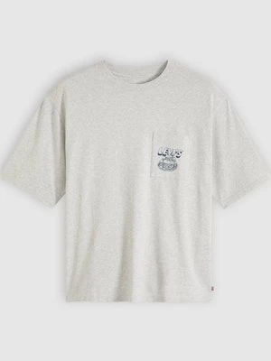 T-shirt z nadrukiem Levi's szary