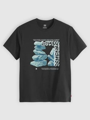 T-shirt z nadrukiem Levi's czarny
