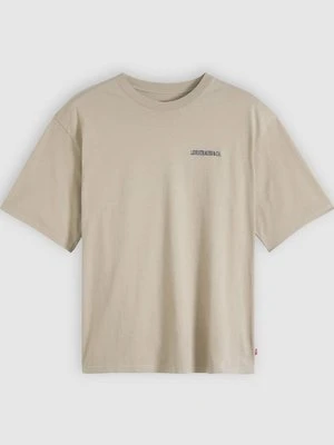 T-shirt z nadrukiem Levi's beżowy